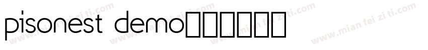 pisonest demo字体转换